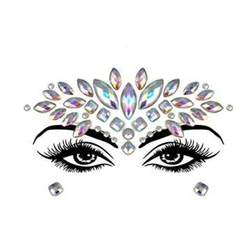 Glow in Dark Face Gems Stickers for Stunning Looks
