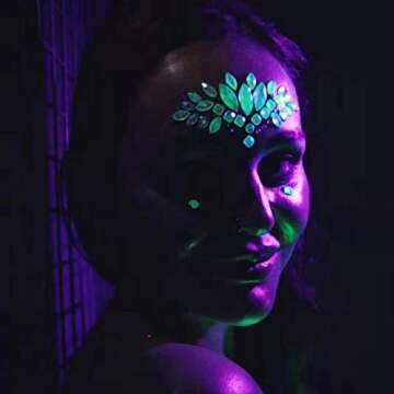 Glow in Dark Face Gems Stickers for Stunning Looks