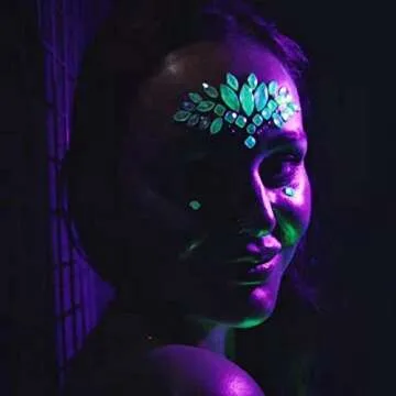 Glow in Dark Face Gems Stickers for Stunning Looks