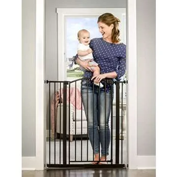 Regalo Home Accents Extra Tall Gate - 36-Inch Safety Gate with Extensions