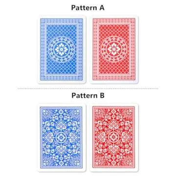 Teskyer Large Print Playing Cards for Easy Fun Games