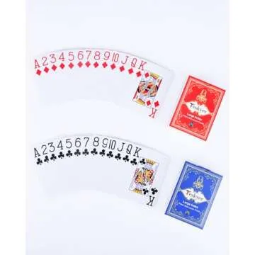 Teskyer Large Print Playing Cards for Easy Fun Games