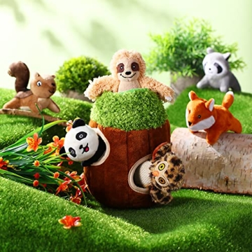 Woodland Friends Plush Toy Set for Dogs and Kids