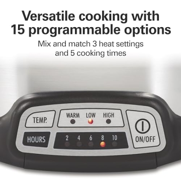 Hamilton Beach 7QT Programmable Slow Cooker Easy Meal Prep
