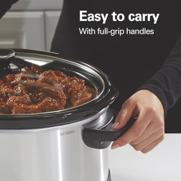 Hamilton Beach 7QT Programmable Slow Cooker Easy Meal Prep
