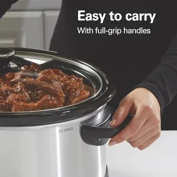 Hamilton Beach 7QT Programmable Slow Cooker Easy Meal Prep