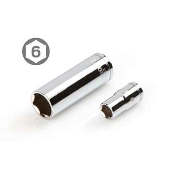 TEKTON 1/4 Inch Drive 6-Point Socket and Ratchet Set, 55-Piece (5/32-9/16 in., 4-14 mm) | SKT05301