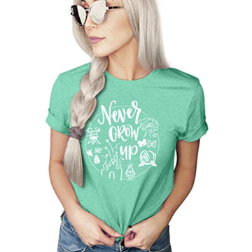 Never Grow Up Shirt for Women | Cute Vacation Tee | Unisex Fit