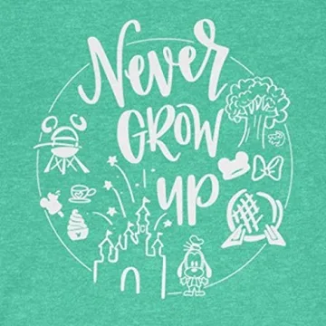 Never Grow Up Shirt for Women | Cute Vacation Tee | Unisex Fit