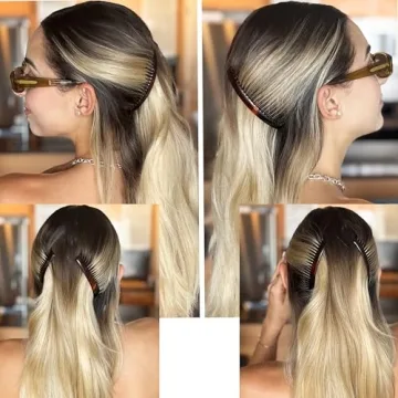 Camila Paris Large Tortoiseshell Hair Combs - Strong Hold