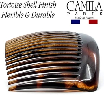Camila Paris Large Tortoiseshell Hair Combs - Strong Hold