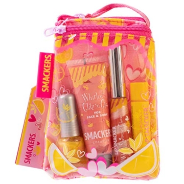 Lip Smacker Pink Lemonade Glam Bag Makeup Set for Girls | Fun Lip Balm, Lip Gloss, Nail Polish & Lot...