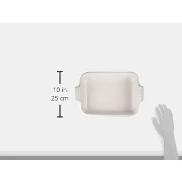 Le Creuset Stoneware Heritage Rectangular Dish, 4 qt. (12" x 9"), White