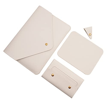 Sleek White Benfan Laptop Sleeve for MacBook Air 13 & Dell XPS 13