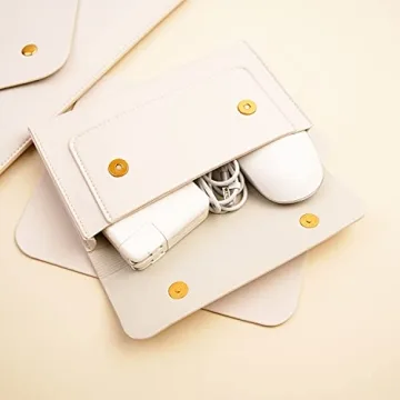 Benfan Laptop Sleeve 13 Inch with Accessories White