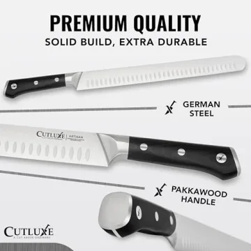 Cutluxe 12" Carving Knife with Ergonomic Handle