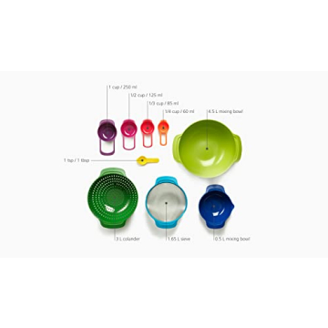 Joseph Joseph Nest 9 Plus Compact Kitchen Prep Set BPA-Free