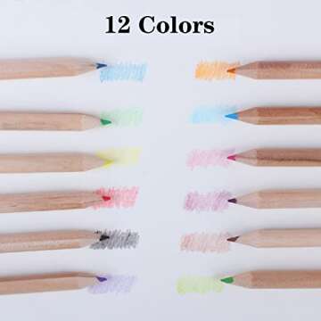 20 Packs Mini Colored Pencils with Sharpener - Portable & Fun