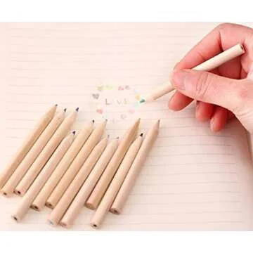 20 Packs Mini Colored Pencils with Sharpener - Portable & Fun