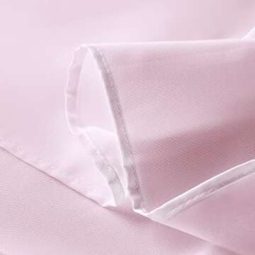 MYSKY HOME Pink Tablecloth Table Cloth Rectangle Table - 60 x 84 Inch for 4 Foot Tables Washable Polyester Fabric Decoration for Partie, Buffet Table, Holiday Dinner, Wedding