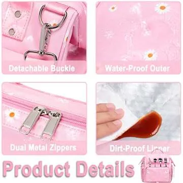 Stylish Weitars Floral Insulated Lunch Bag for Women