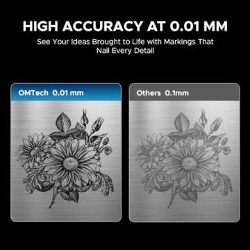 OMTech 60W MOPA Fiber Laser Engraver for Metal Engraving