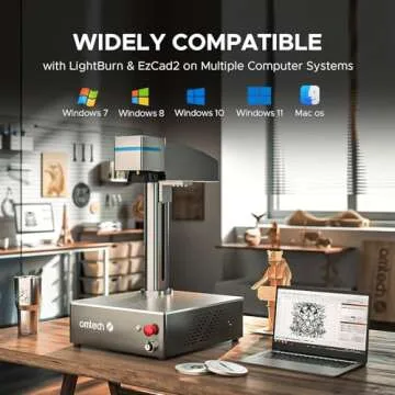 OMTech 60W MOPA Fiber Laser Engraver for Metal Engraving