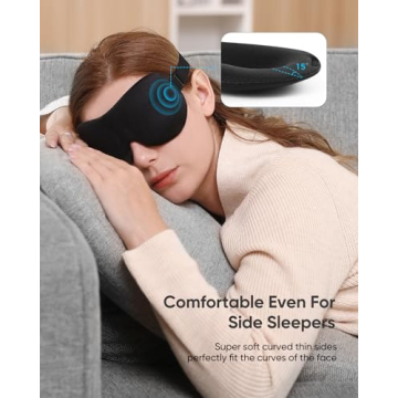 3 Pack Blackout 3D Eye Mask for Side Sleepers
