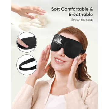 3 Pack Blackout 3D Eye Mask for Side Sleepers