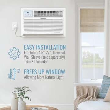 Keystone 14,000 BTU Wall AC - Cool Large Rooms Efficiently