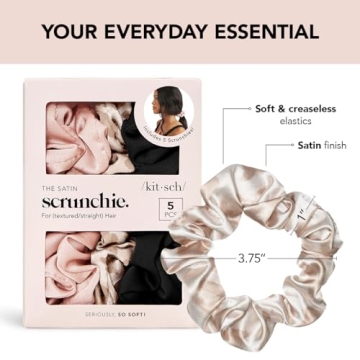 Kitsch Satin Hair Scrunchies - Soft & Stylish Hold