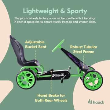 Hauck Sirocco Go-Kart for Kids - Fun & Active Racing Cart