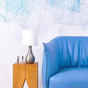 POPILION Modern 14.4 Inches Metal Bedside Table Lamp