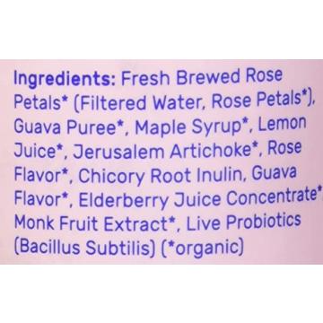 Wild Wonder Organic Guava Rose Probiotic Drink 12oz