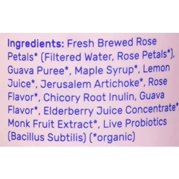 Wild Wonder Organic Guava Rose Probiotic Drink 12oz