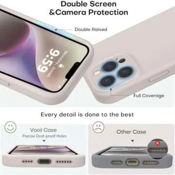 Vooii iPhone 13 Pro Case - Silicone, Shockproof, Stylish