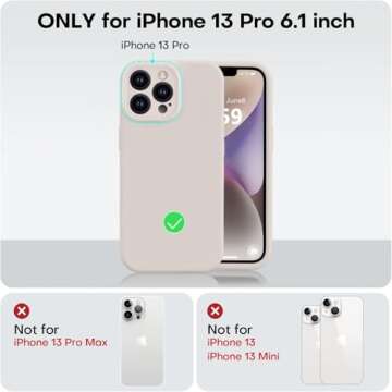 Vooii iPhone 13 Pro Case - Silicone, Shockproof, Stylish