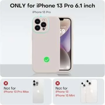 Vooii iPhone 13 Pro Case - Silicone, Shockproof, Stylish