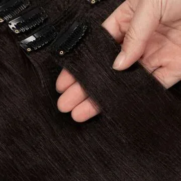 Loxxy Yaki Clip-in Hair Extensions for Black Women - 20 inch