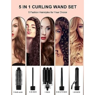 5 in 1 Hair Waver Curling Set for Versatile Styles