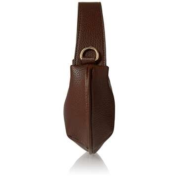 The Drop Women's Keela Round Chain Crossbody Bag, Chocolate, One Size