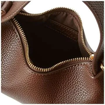 The Drop Women's Keela Round Chain Crossbody Bag, Chocolate, One Size