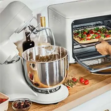 5.3QT Capacity Lightweight & Powerful Tilt-Head Stand Mixer (White)