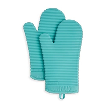 KitchenAid Ribbed Silicone Oven Mitt Set for Ultimate Protection