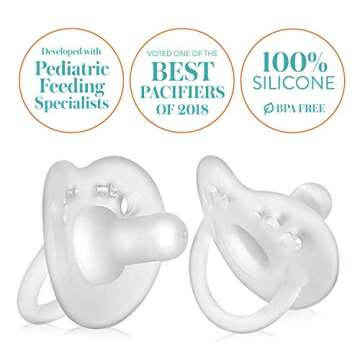 Evenflo Feeding Balance Plus Stage 1 Cylindrical Baby, Newborn and Infant Pacifier - Developed with ...