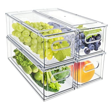 Buy MineSign Stackable Fridge Drawers for Easy Organization