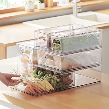 Buy MineSign Stackable Fridge Drawers for Easy Organization