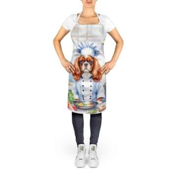 Caroline's Treasures Cavalier Spaniel The Chef Apron Cooking Kitchen Server Baking Crafts Gardening ...