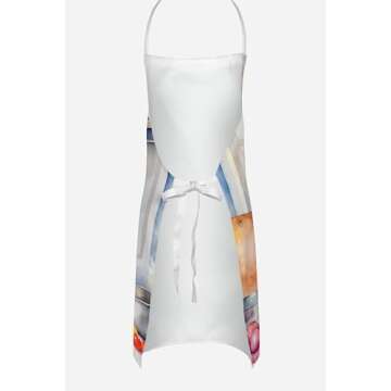 Caroline's Treasures Cavalier Spaniel The Chef Apron Cooking Kitchen Server Baking Crafts Gardening for Adult Women Men, Unisex, Large, Multicolor