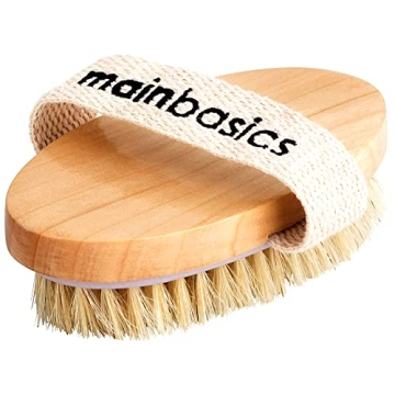 MainBasics Dry Brushing Body Brush – Lymphatic Drainage & Exfoliation Tool